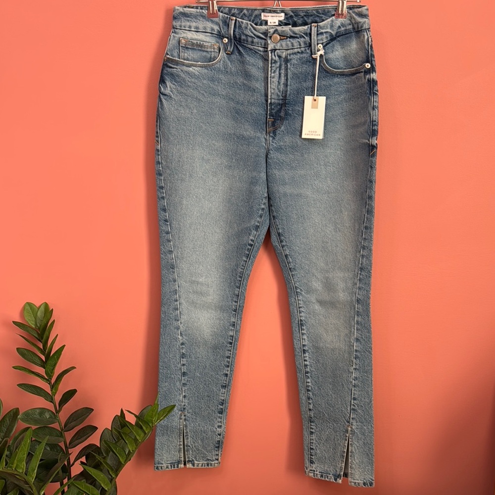 Good American Good Boy Straight Jeans